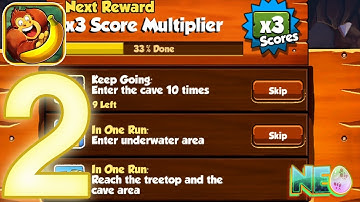 Banana Kong: Gameplay Walkthrough Part 2 - Missions (iOS, Android)