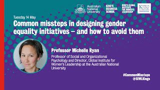 Common missteps in designing gender equality initiatives - and how to avoid them