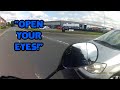 "Open Your Eyes!" UK Bikers vs Crazy, Angry People and Bad Drivers  #117