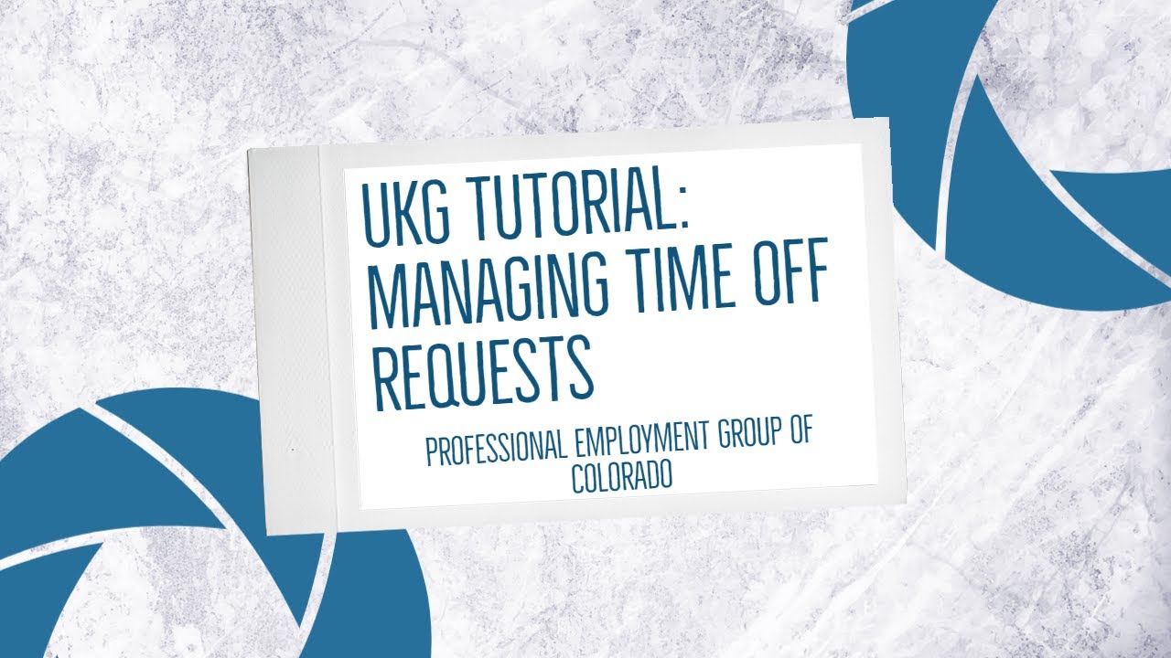 UKG Tutorial Managing Time Off Requests YouTube Ukg tutorial managing time off requests youtube