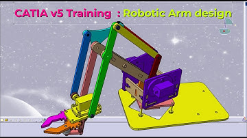 Formation CATIA  bras robotique  ETAPE 1 - part 1