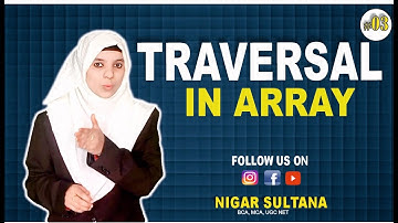 Traversal in Array by Nigar Sultana | Data Structure Using C #3
