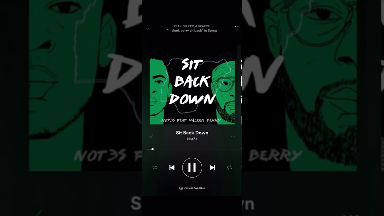 Sit Back Down (feat. Maleek Berry) - Not3s