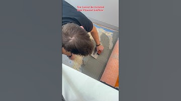 Tile Cannot Be Installed Over Plywood #tips