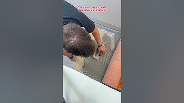 Tile Cannot Be Installed Over Plywood #tips