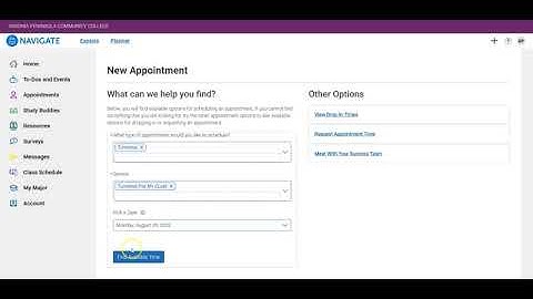 Making Tutoring Appointments in Navigate