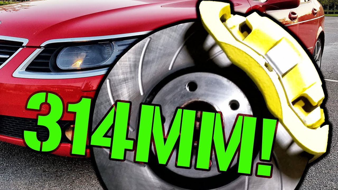 Saab 9-5 314mm Brakes + Steel-Braided Brake Line Install #LaxenBrakeProject Part 5 - Trionic Seven