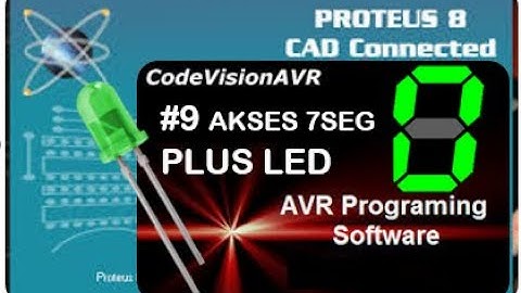CodevisionAVR 9 7segmen kombinasi LED