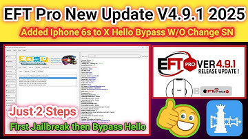 iPhone 6s Bypass Hello Screen iOS 11 x18 x jailbreak Without Change SN BY EFT PRO 2025