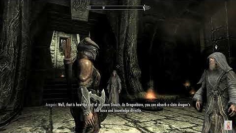 SKYRIM MAIN QUEST 14:  The Way of the Voice part 1 - arrival at  High Hrothgar