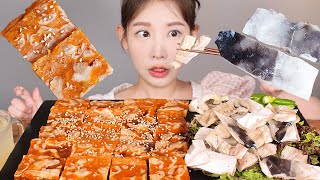 쫄깃💚 두치와 닭발편육 먹방 뿌꾸빰 뿌꾸빰 Shark skin & Pyeonyuk [eating show]mukbang korean food