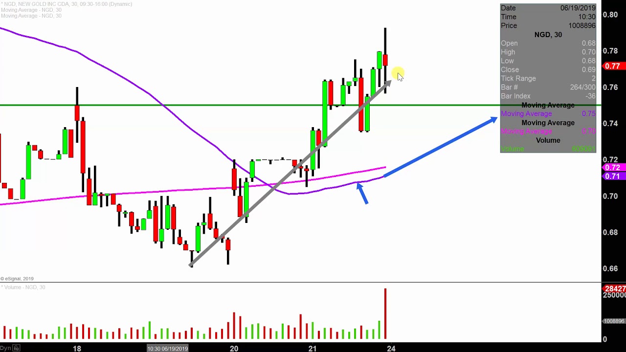 New Gold Stock Chart