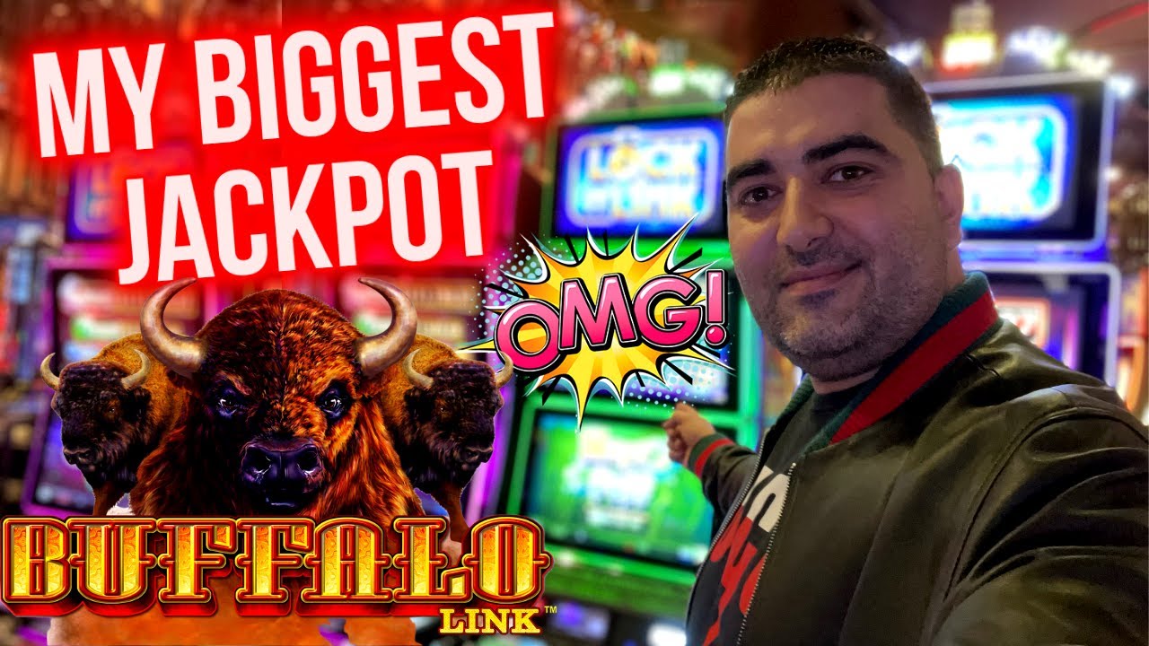My BIGGEST JACKPOT Ever On Buffalo Link Slot Machine 4 HANDPAY