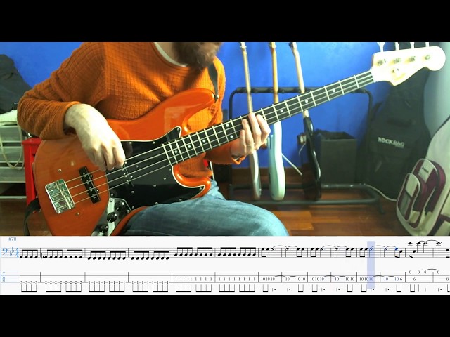 (TRSCR #2) Thoughts of a dying atheist Muse (Bass Cover / Walkthrough with Notation & Tab) class=