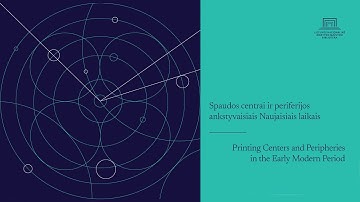 Spaudos centrai ir periferijos ankstyvaisiais Naujaisiais laikais. MS Teams aplinka II sesija