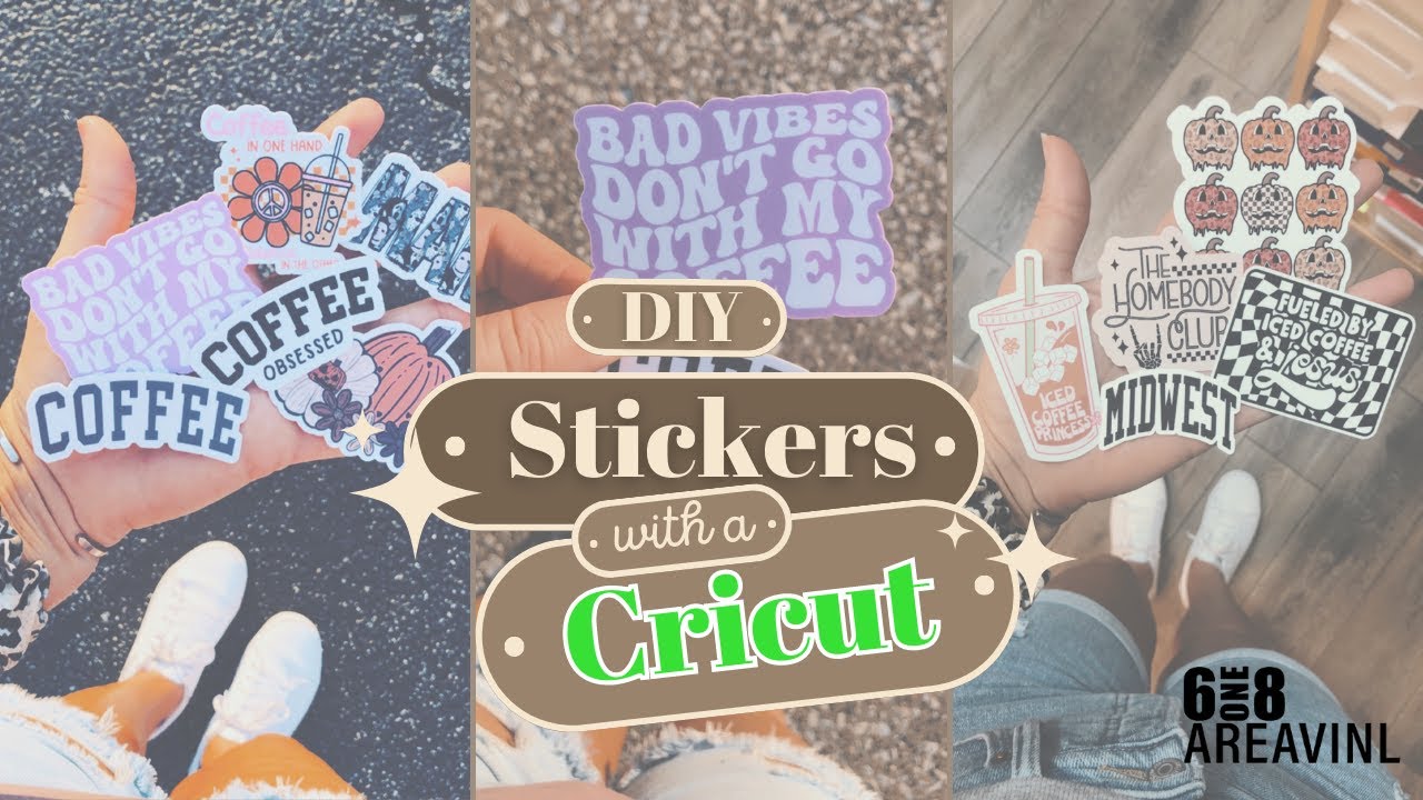 DIY Stickers using a Cricut & Inkjet Printable vinyl. YouTube
