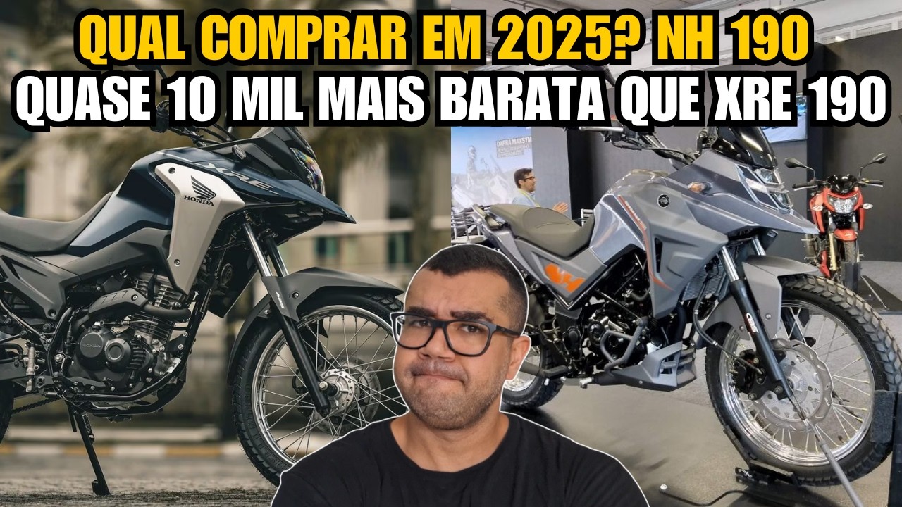 DAFRA NH 190 QUASE 10 MIL A MENOS QUE A HONDA XRE 190! QUAL VALE  MAIS A PENA COMPRAR EM 2025?