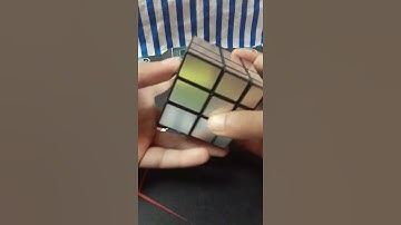 Checkerboard pattern on mirror cube looks like