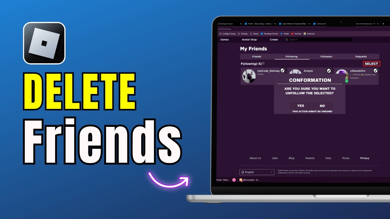 How To Unfriend People On Roblox Fast Quick Guide 2026 Remove 