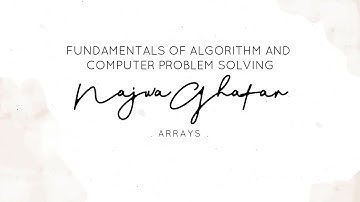 (CSC126) C++: ARRAYS [PART 2]