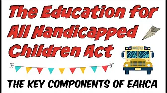 Education for All Handicapped Children Act PL 94  142