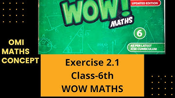 Exercise 2.1 class 6th WOWMaths Updated version #newedition