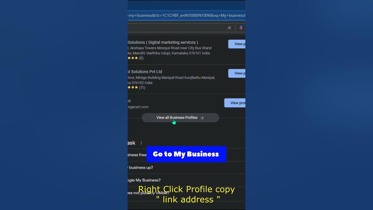 How to find url for your business s profile on google my business 