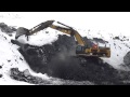 390D L pulling coal for the shovel