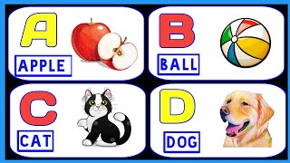 PART662, A FOR APPLE B FOR BALL,  ABCD ENGLISH ALPHABET, ABCD PHONICS VIDEO, NURSERY RHYMES ABCD