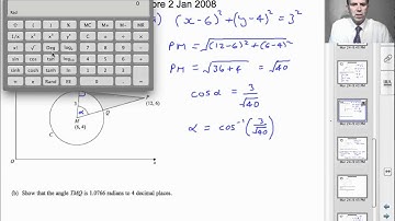 A-Level Maths Core 2 Paper January 2008 - Q8 - Edexcel