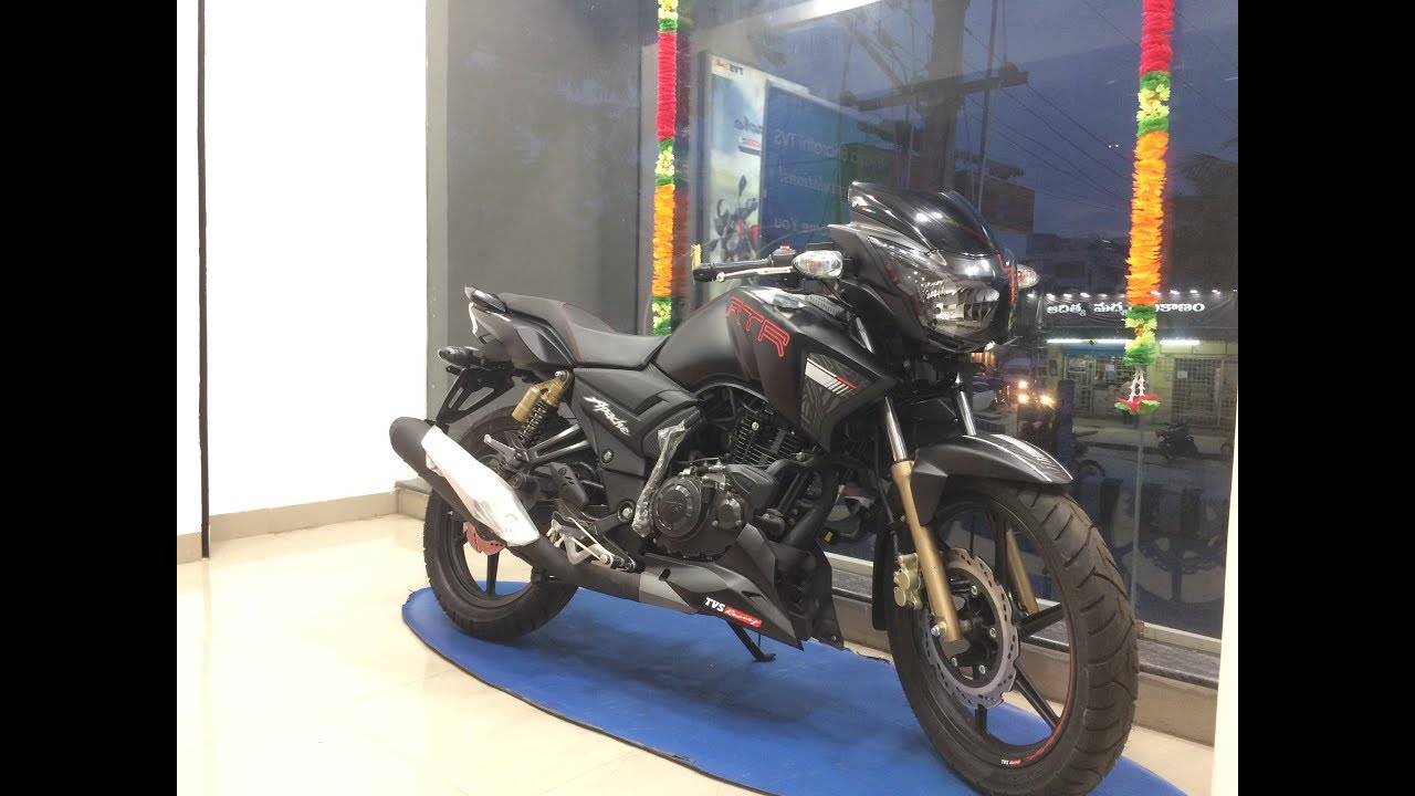 TVS Apache RTR 180 Matte Black 2019 OverLook