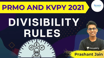 PRMO and KVPY 2021 | Divisibility Rules | JEE Math Rankers | Prashant Jain