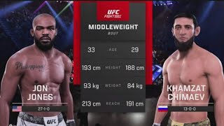 UFC 5 Jon Jones Vs Khamzat Chimaev - Superb #UFC Heavyweight Fight English Commentary PS5