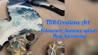 COLOURARTE SUMMER SPLASH GIVEAWAY!! #colourarte #acrylicpour #fluidartist #resinart