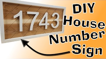 DIY House Number Sign, DIY House Number Ideas, Beginner CNC project