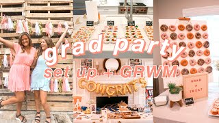 2020 GRAD PARTY set up + GRWM + vlog !! the cutest grad party you