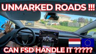 Tesla FSD on Unmarked Roads — Does It Work