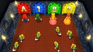 Мульт Mario Party 9 Minigames Mario Vs Peach Vs Luigi Vs Waluigi Master Difficulty