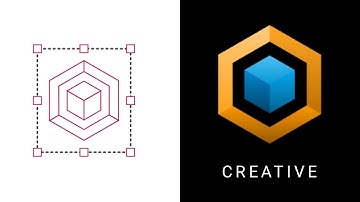 Vector Ink Polygon Logo  in Easy way