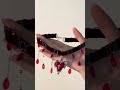 🖤💀 Dark Gothic ❤️✝️ Heart & Cross Velvet Choker Tassel Necklace 💎✨ Punk Girl Style#viral