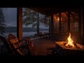 Cabin Porch Fireplace In Rain Relaxing Nature Sounds For Sleeping Studying Cabin Porch Fireplace In Rain Relaxing Nature Sounds For Sleeping Studying