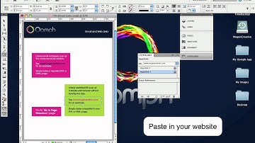 Creating web, email and page links for Oomph in InDesign