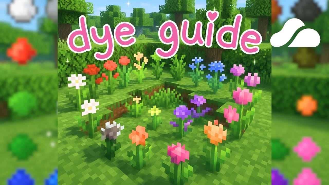 How to Craft EVERY Dye in Minecraft | Full 2025 Dye Guide! | Rainyday ...