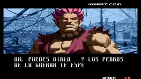 SNK vs CAPCOM CHAOS - Arcade Gameplay Akuma (Bad Ending)