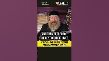 What was the fruit of the Tree of Knowledge ❓ Not apples! 🍎 #shorts #Torah