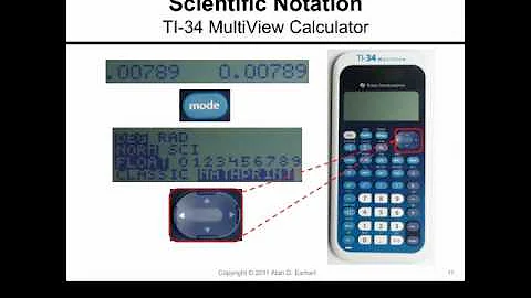 Scientific Notation and the TI-34 MultiView Calculator