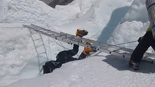 Everest Crevasse Fall Emergency Rescue