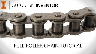 Full 3D chain tutorial with real time movement | Autodesk Inventor