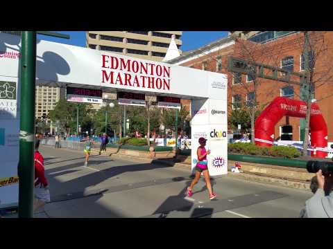 Merissa - 2015 Edmonton half marathon poster