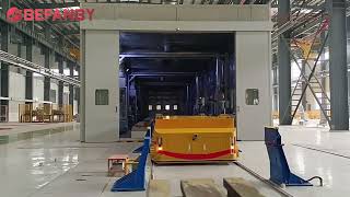 40 Tons Steerable Molds Rail Cart RGV,Electric Automatic Transfer Trolley